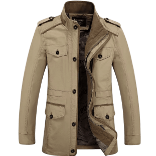 جاكيت شتوي رجالي بمقاسات كبيرة - معطف طويل من القطن للرجال | جاكيتات دافئة أنيقة 2025