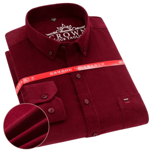 قميص رجالي 100% قطن مقاسات كبيرة حتى 7XL – تصميم بياقة هنلي أنيق