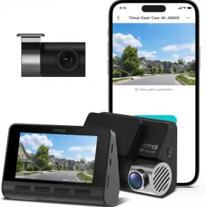 70mai A800S 4K Dash Cam - Car Insurance Evidence & Anti-Theft Security System