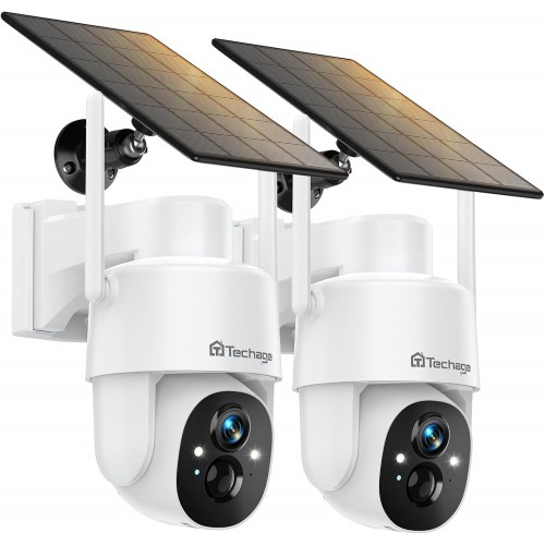 Solar Wireless Security Camera Outdoor 2K - Home Insurance Protection & Anti-Theft