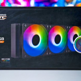 مبرد مائي للمعالج 2B 360X ARGB Ecstasy - نظام تبريد AIO ثلاثي المراوح إضاءة ARGB